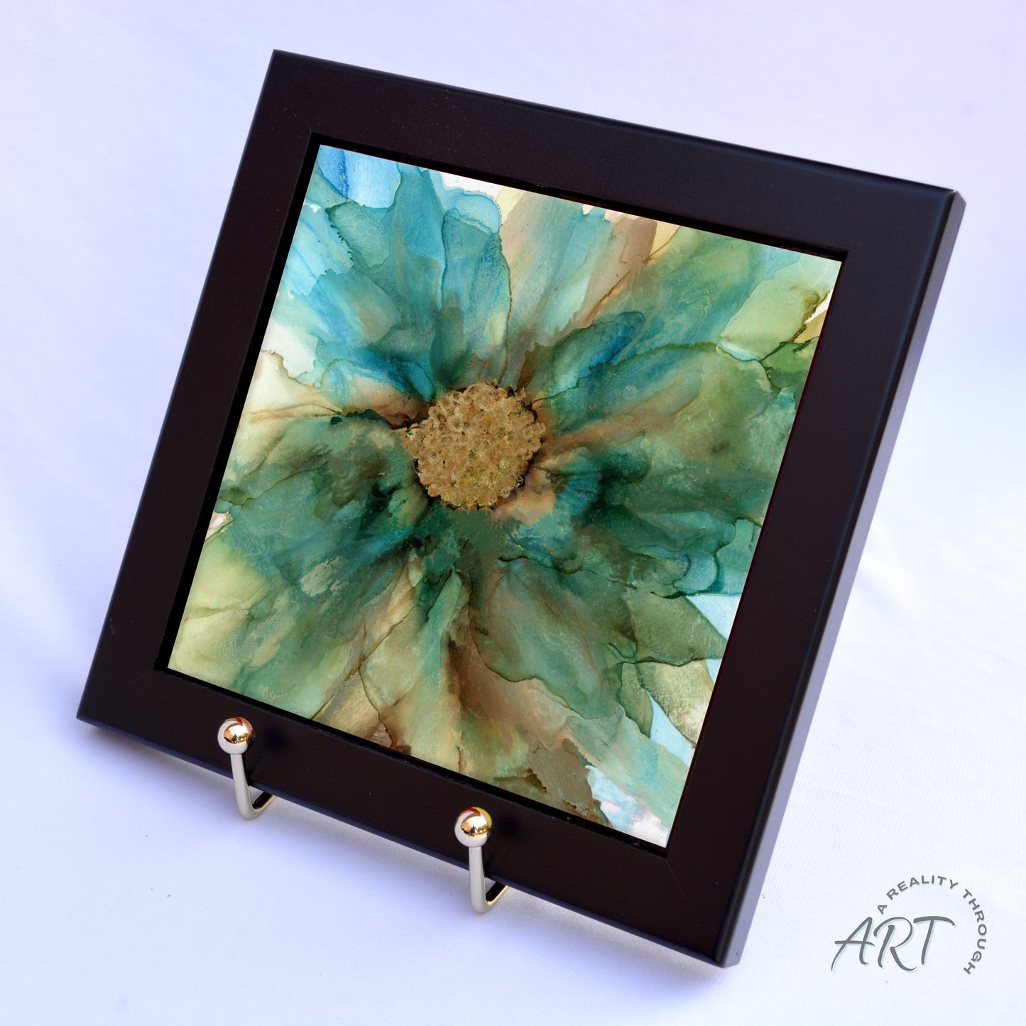 Mermaid 6"x6" Framed (Black)