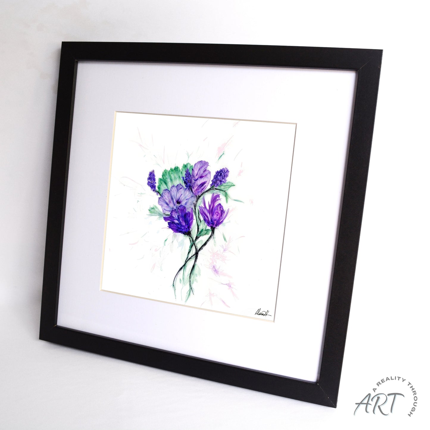 Simple Power 12"x12" Art Print (Black Frame)