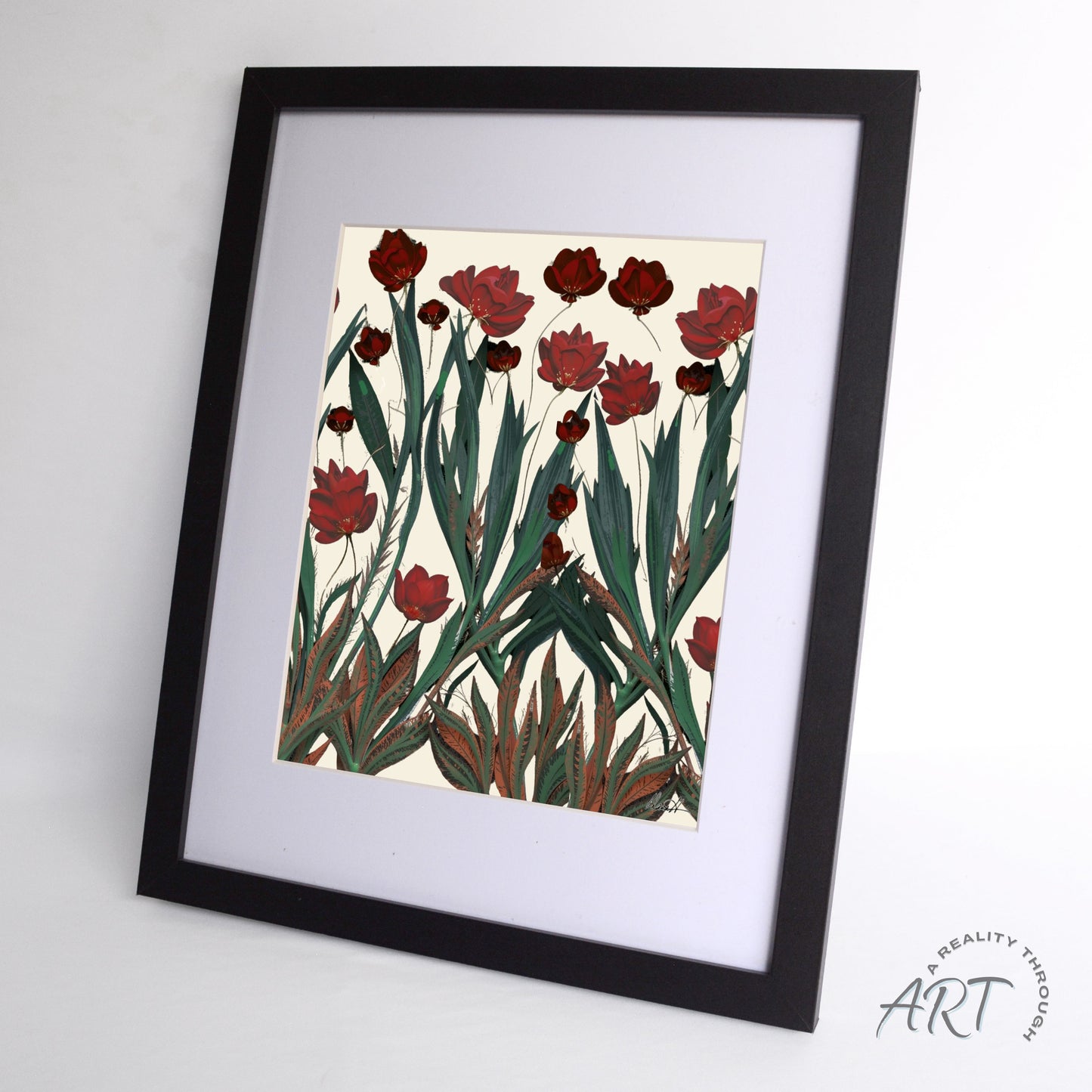 Poppy 12"x15" Art Print (Black Frame)