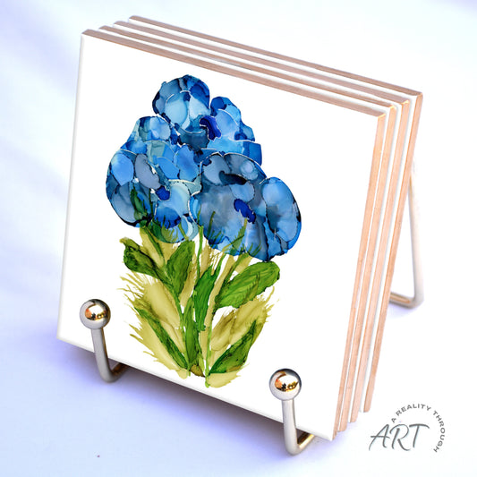 Bluebonnet 4"x4" Ceramic Coasters