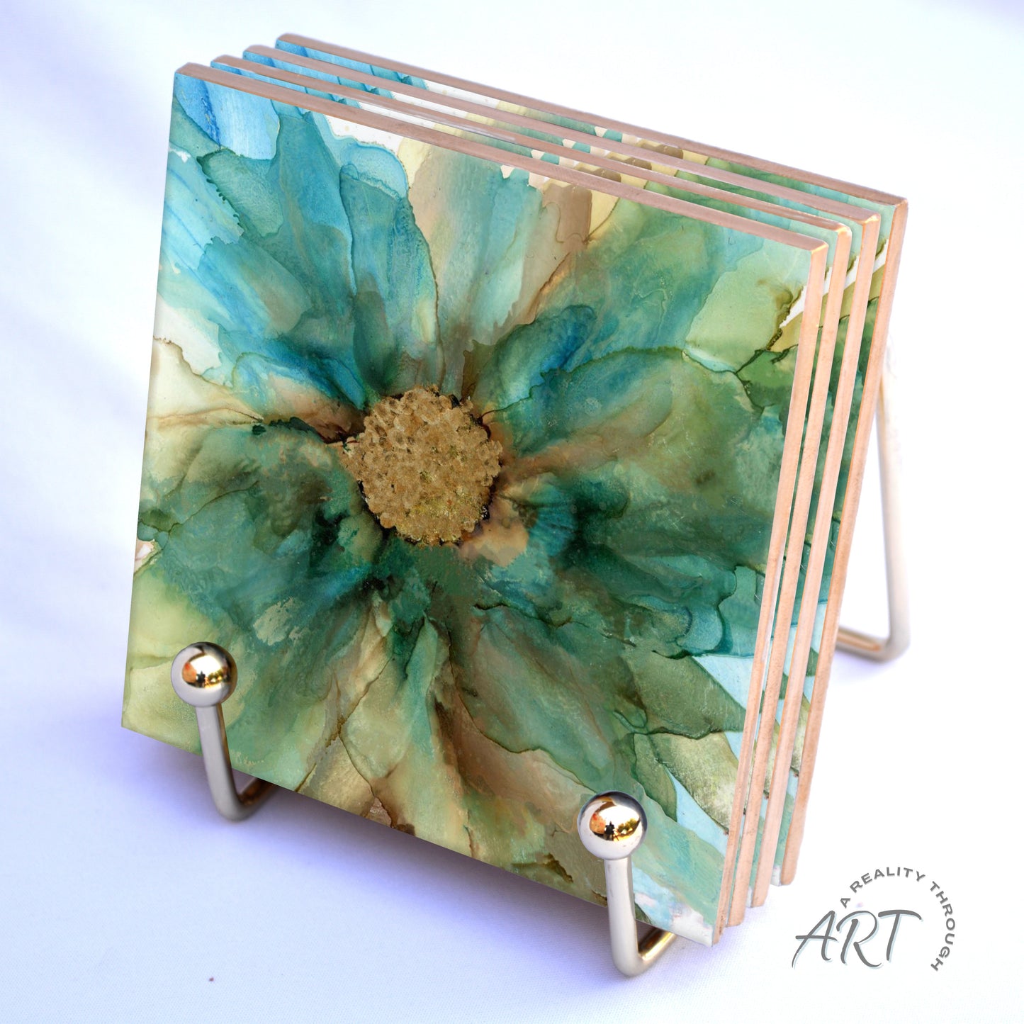 Mermaid 4"x4" Ceramic Coasters