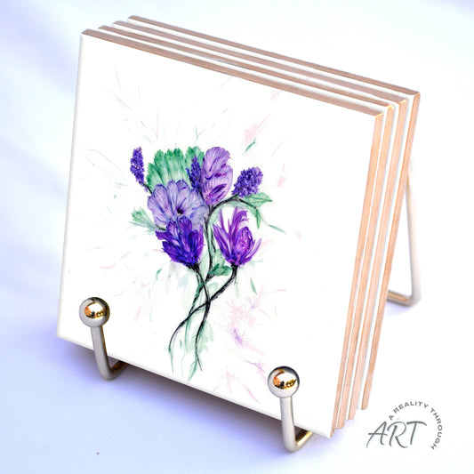 Simple Power 4"x4" Ceramic Coasters