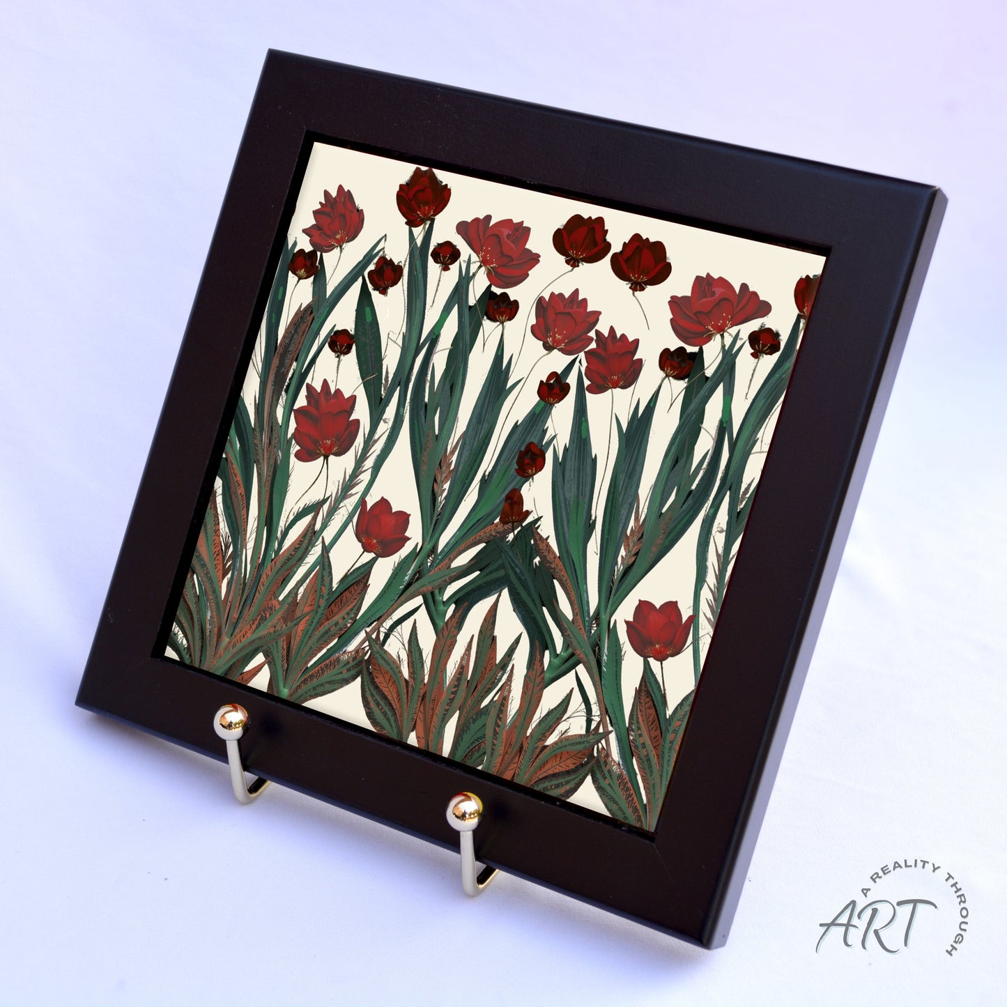Poppy 6"x6" Framed (Black)