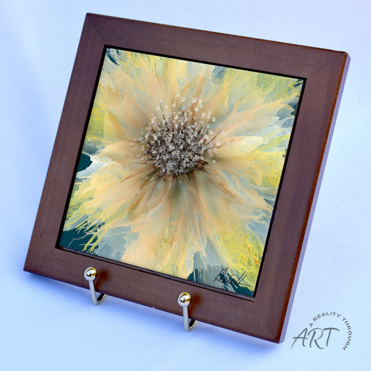 Burst 6"x6" Framed (Brown)
