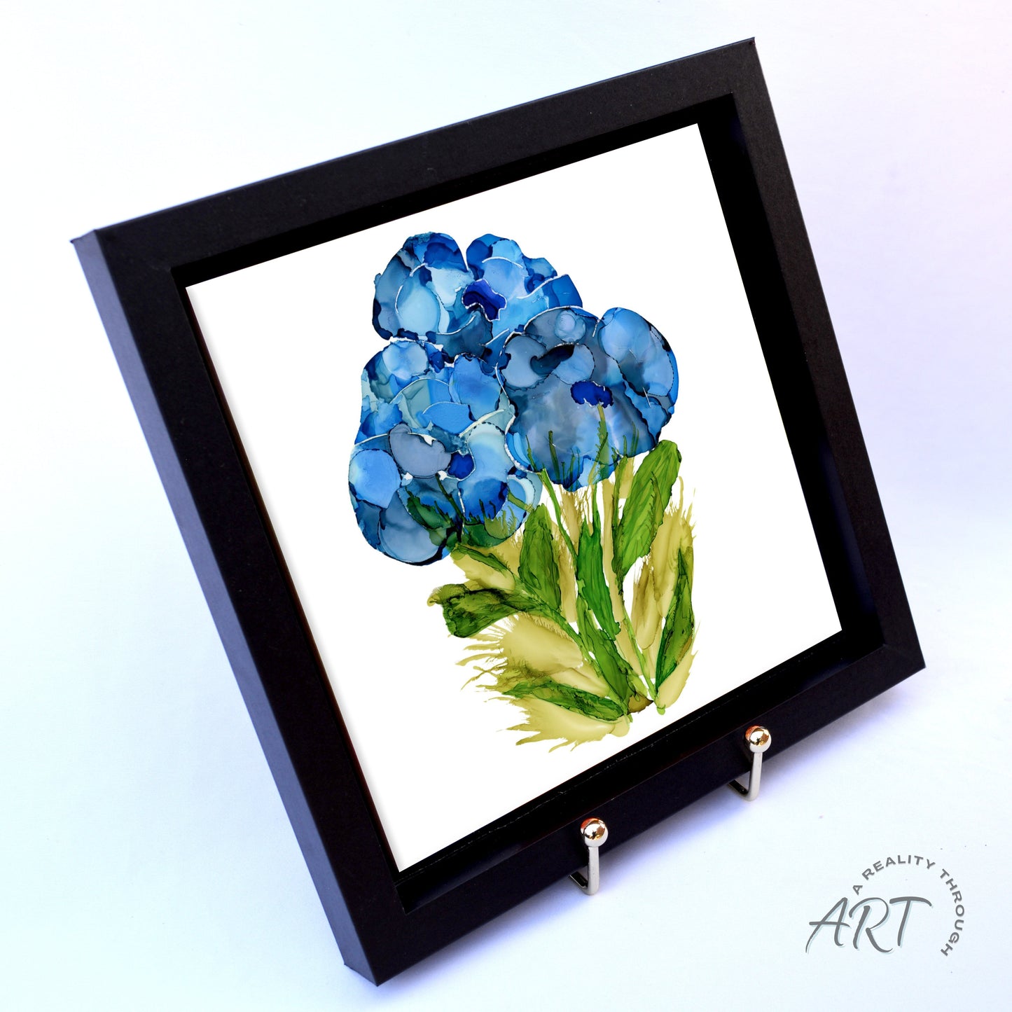 Bluebonnet 8"x8" Framed (Black)