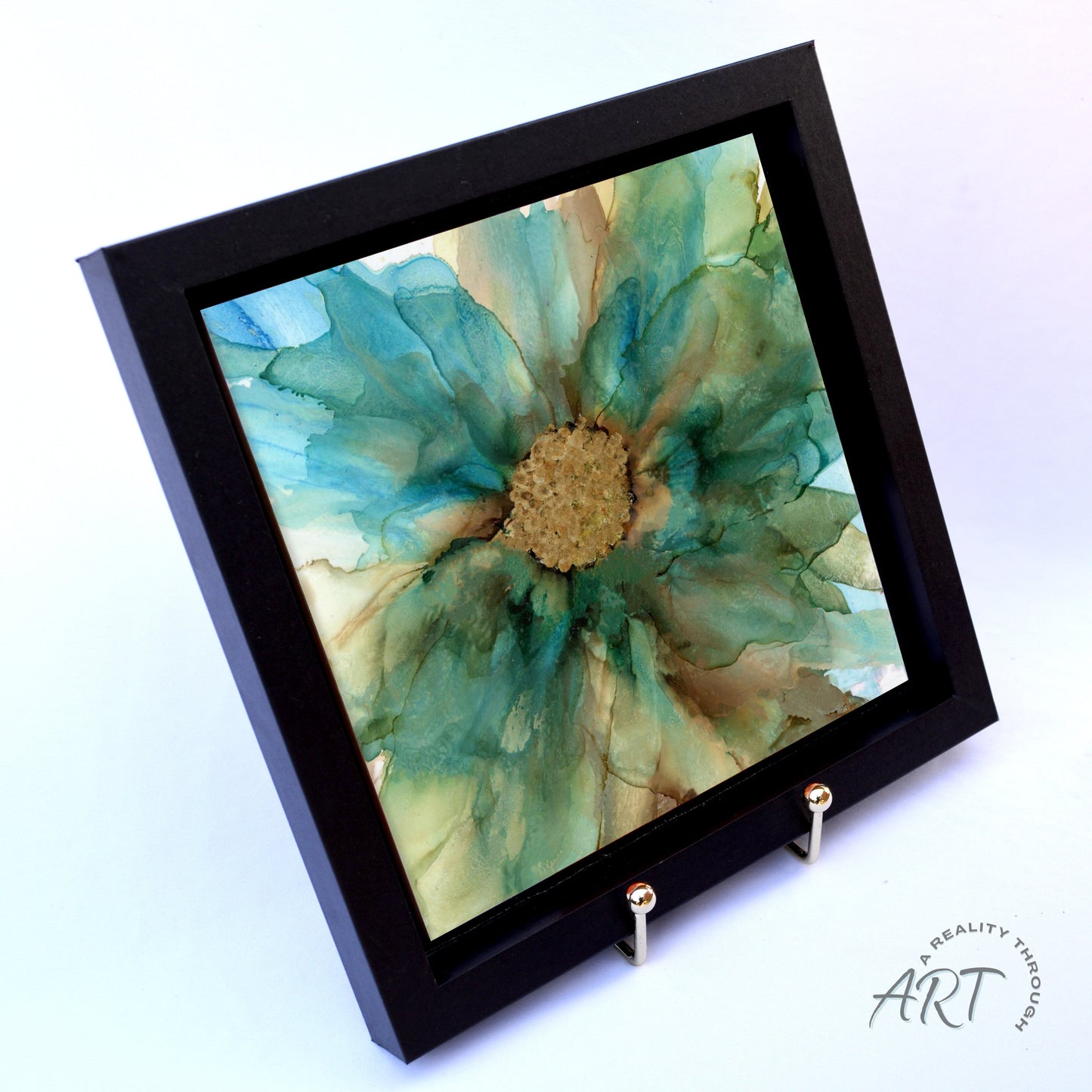 Mermaid 8"x8" Framed (Black)