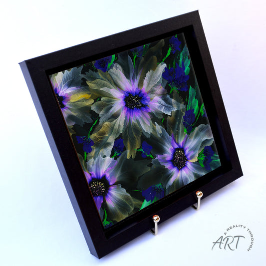 Purple Glory 8"x8" Framed (Black)