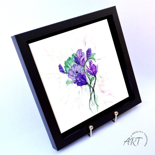 Simple Power 8"x8" Framed (Black)