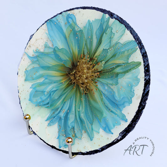 Tranquility 8" Round Slate Trivet