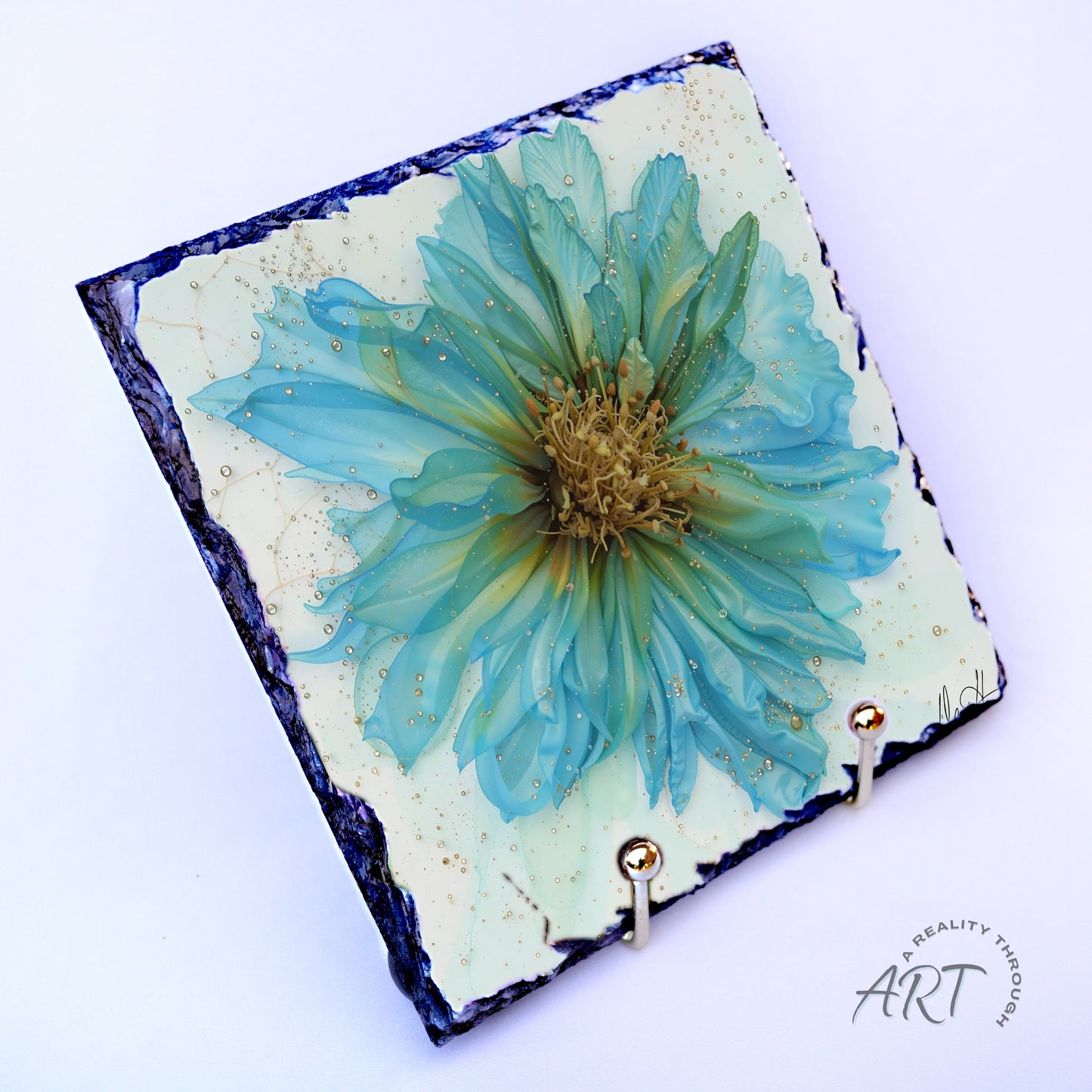 Tranquility 8"x8" Square Slate Trivet