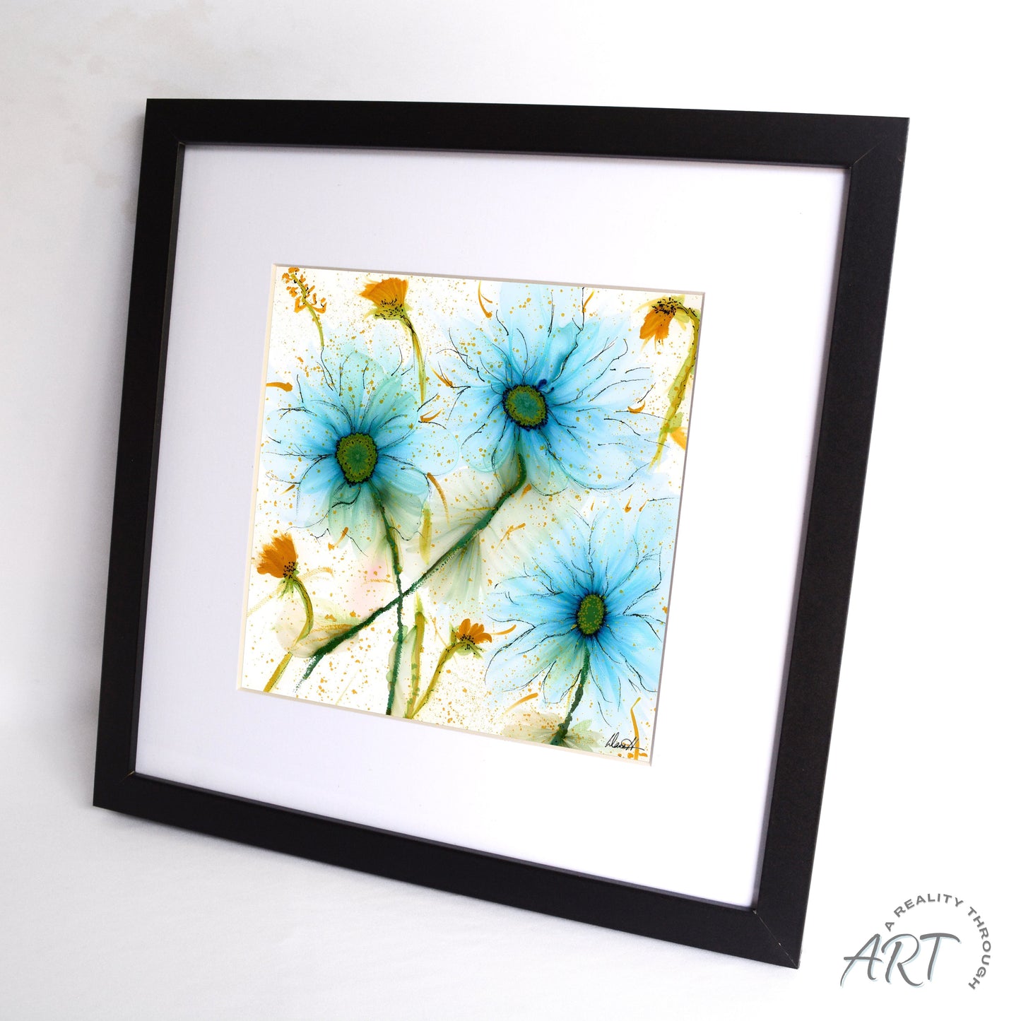 Bluey 12"x12" Art Print (Black Frame)