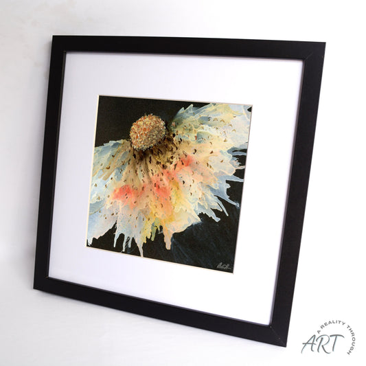 Content 12"x12" Art Print (Black Frame)