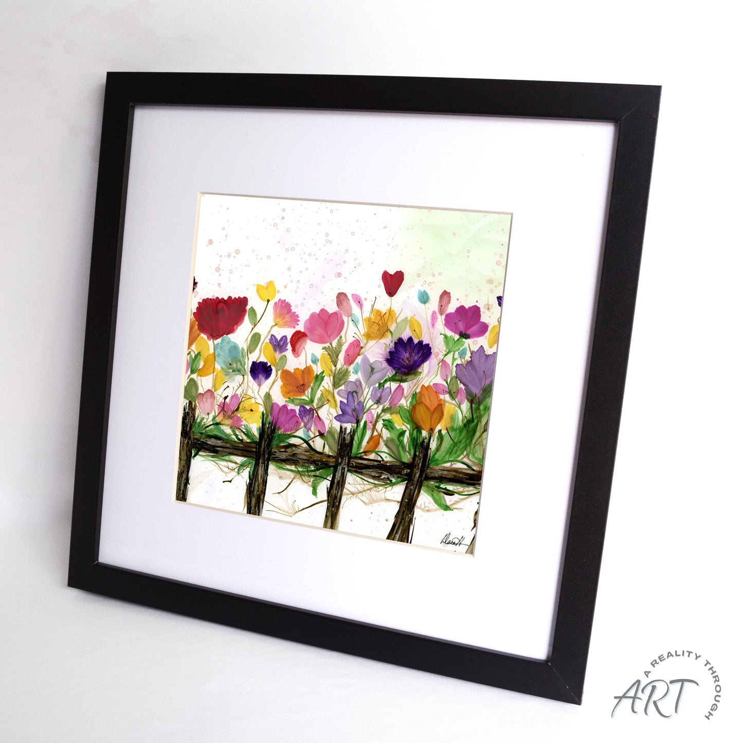 Friends 12"x12" Art Print (Black Frame)