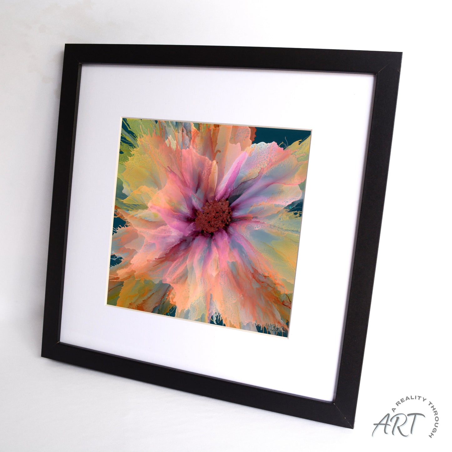 Gaze 12"x12" Art Print (Black Frame)
