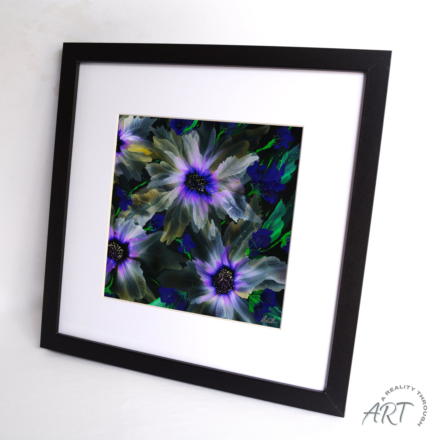 Purple Glory 12"x12" Art Print (Black Frame)