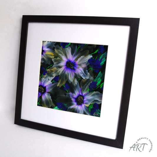 Purple Glory 12"x12" Art Print (Black Frame)