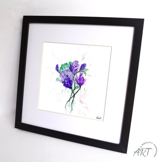 Simple Power 12"x12" Art Print (Black Frame)