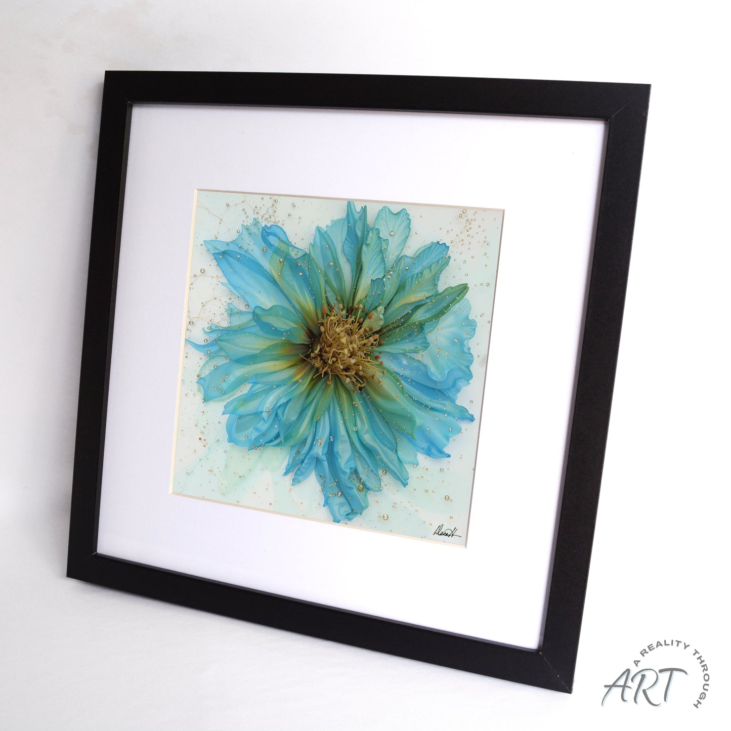 Tranquility 12"x12" Art Print (Black Frame)