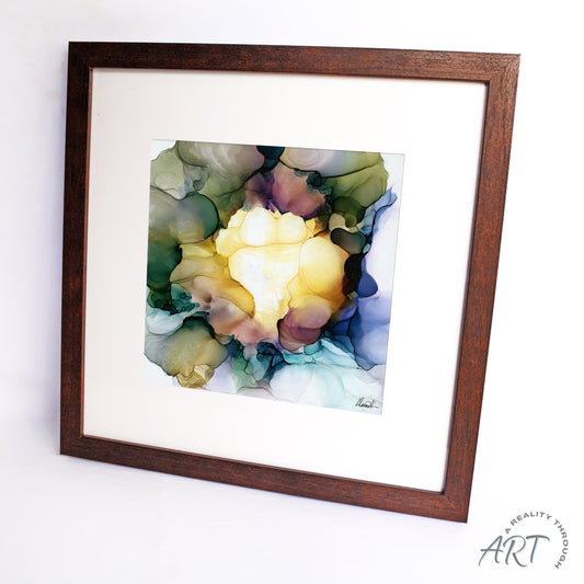 Kate 12"x12" Art Print (Walnut Frame)