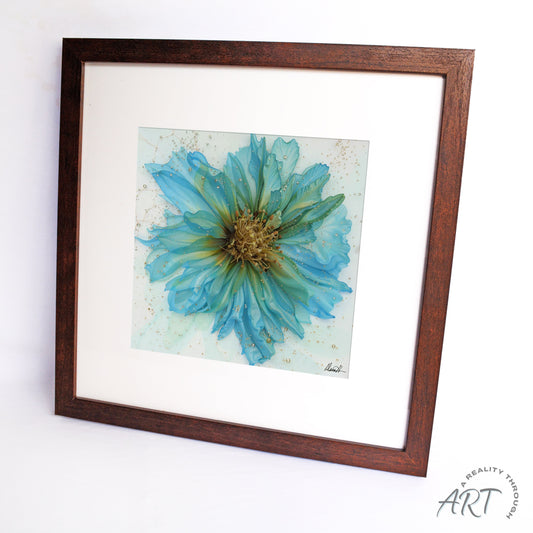 Tranquility 12"x12" Art Print (Walnut Frame)