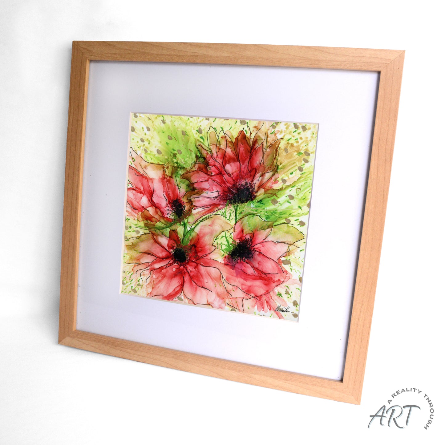 Abby 12"x12" Art Print (Natural Frame)