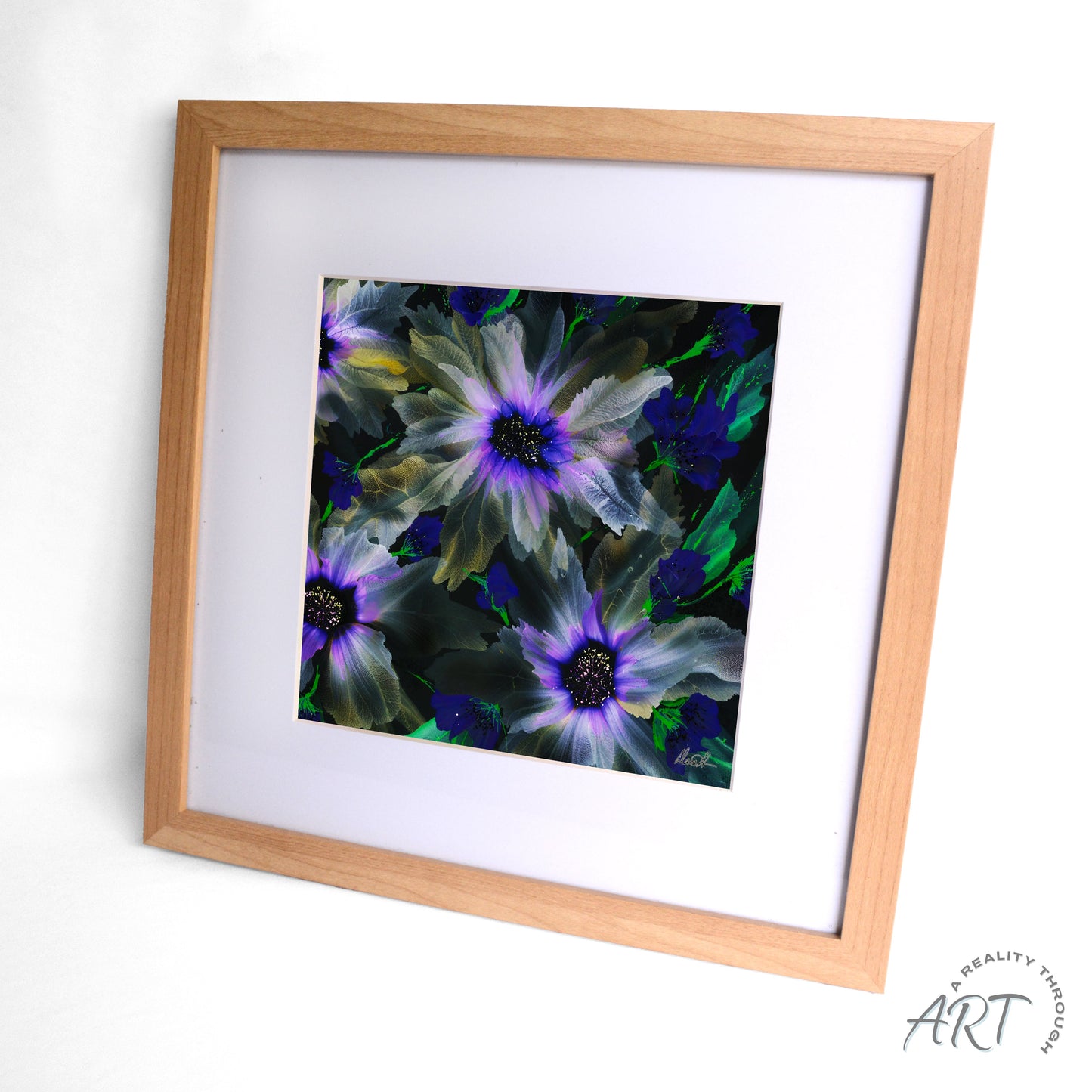 Purple Glory 12"x12" Art Print (Alderwood Frame)