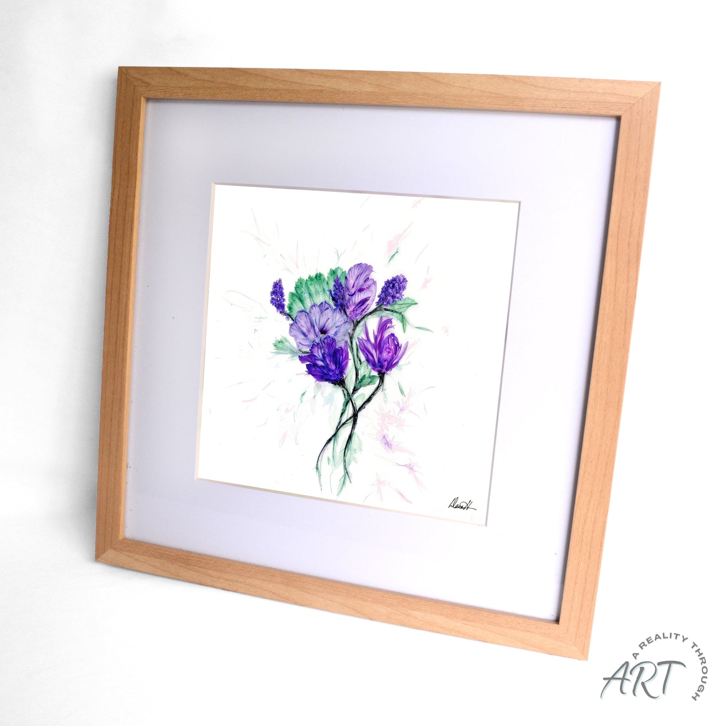 Simple Power 12"x12" Art Print (Alderwood Frame)