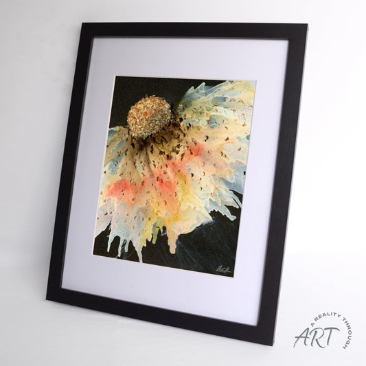 Content 12"x15" Art Print (Black Frame)