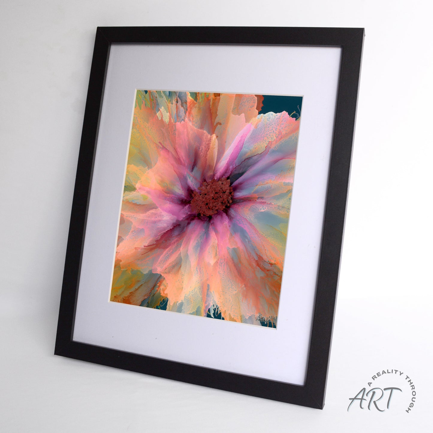 Gaze 12"x15" Art Print (Black Frame)