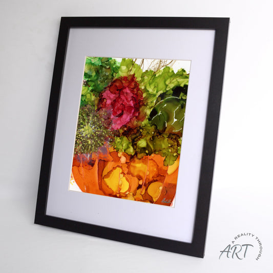 Pumpkin 12"x15" Art Print (Black Frame)
