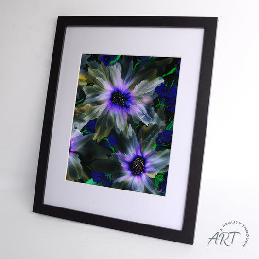 Purple Glory 12"x15" Art Print (Black Frame)