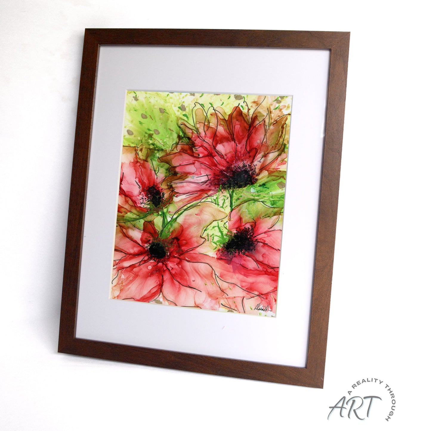 Abby 12"x15" Art Print (Brown Frame)