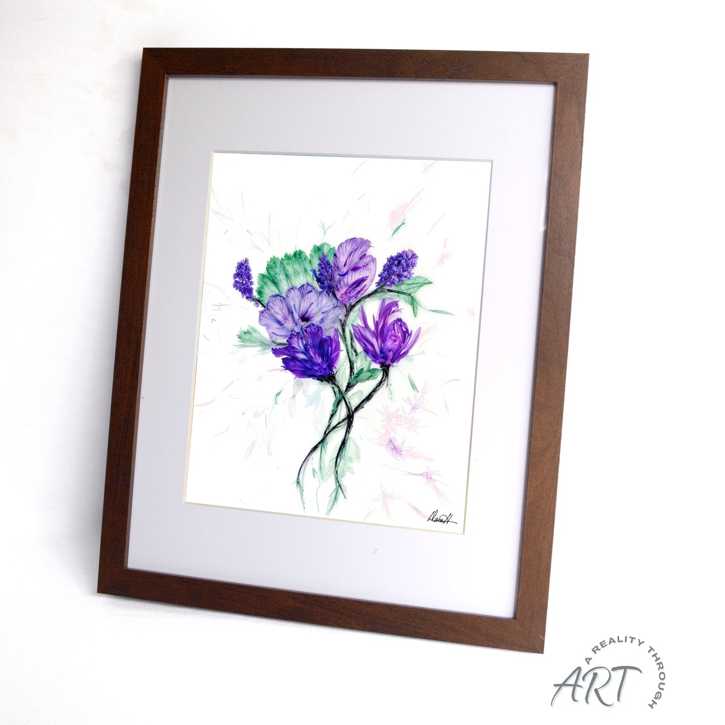 Simple Power 12"x15" Art Print (Walnut Frame)