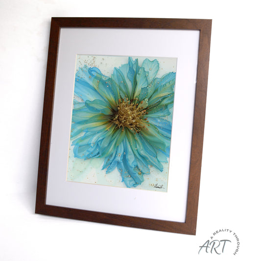 Tranquility 12"x15" Art Print (Walnut Frame)