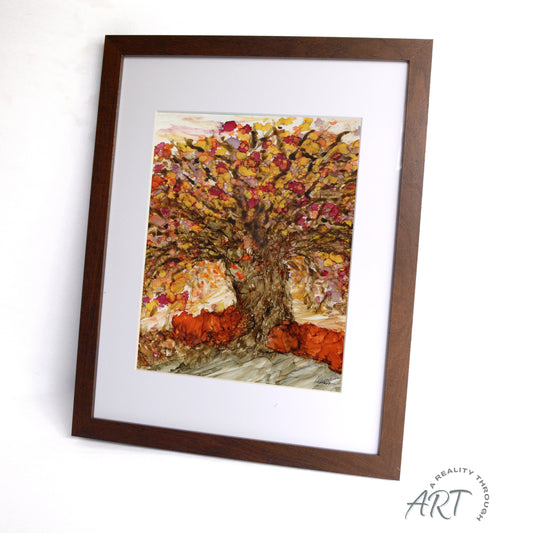 Willow 12"x15" Art Print (Walnut Frame)