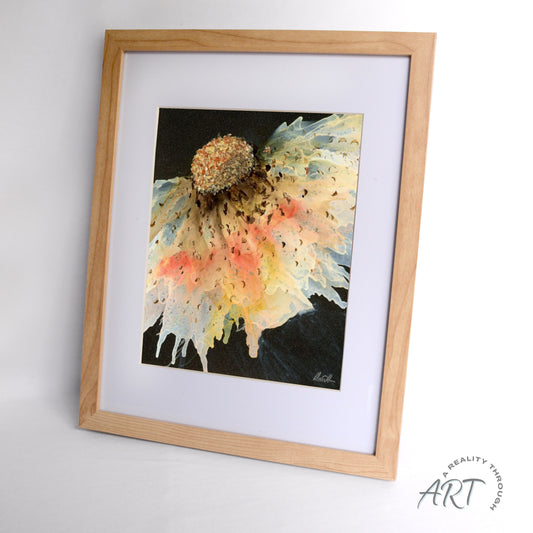Content 12"x15" Art Print (Alderwood Frame)