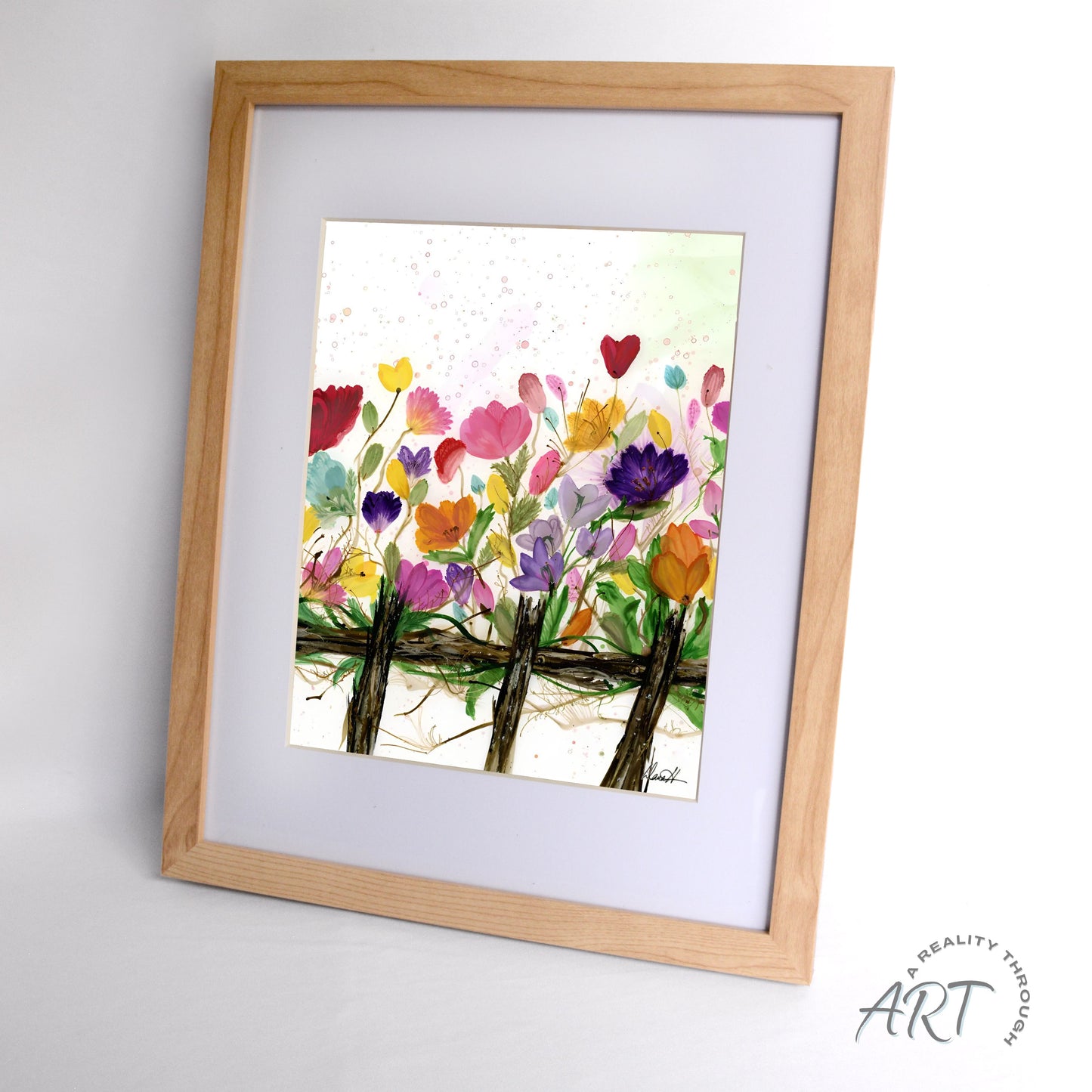 Friends 12"x15" Art Print (Alderwood Frame)