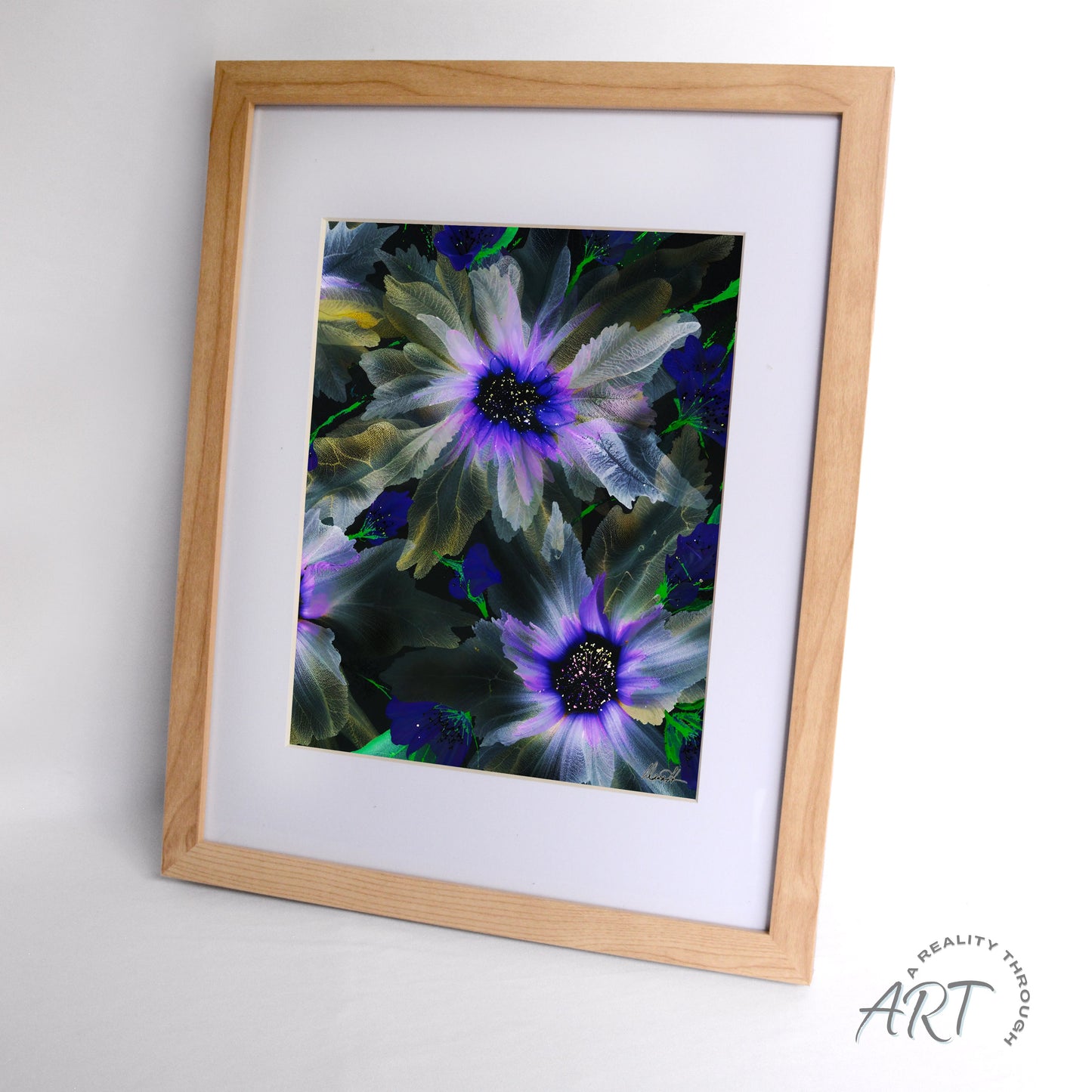 Purple Glory 12"x15" Art Print (Alderwood Frame)