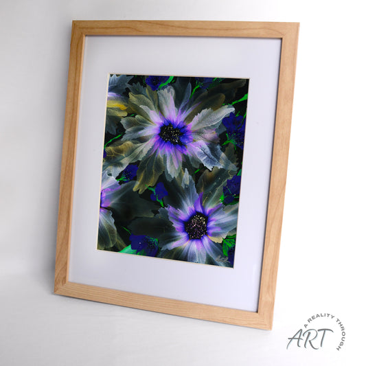 Purple Glory 12"x15" Art Print (Alderwood Frame)