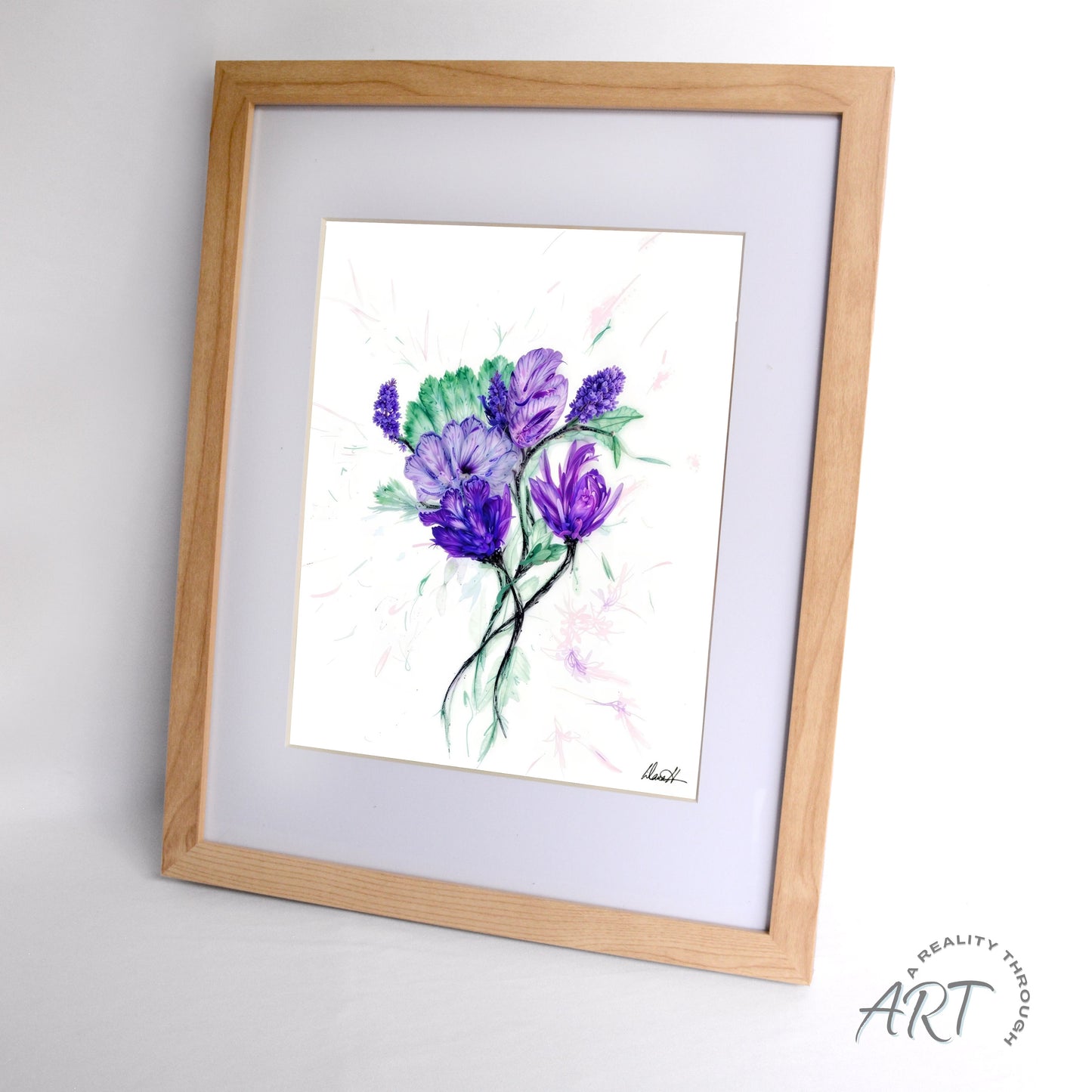 Simple Power 12"x15" Art Print (Alderwood Frame)