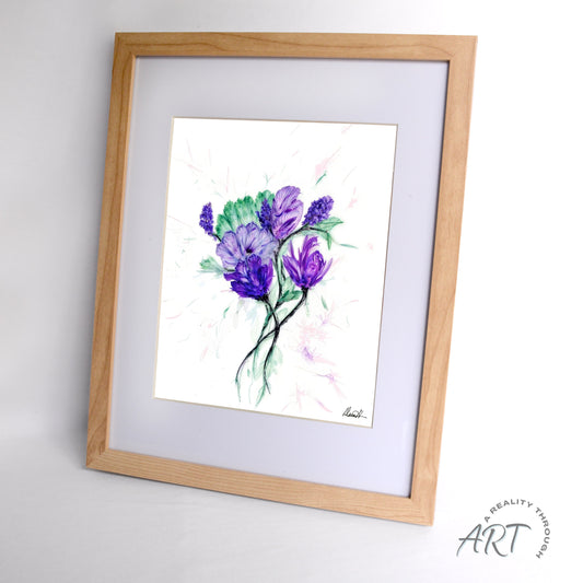 Simple Power 12"x15" Art Print (Alderwood Frame)