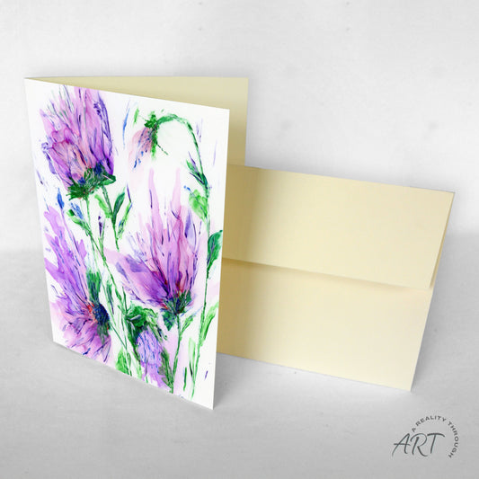 Purple Rain Greeting Card