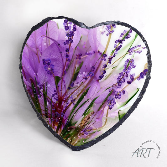 Lavender Slate Heart