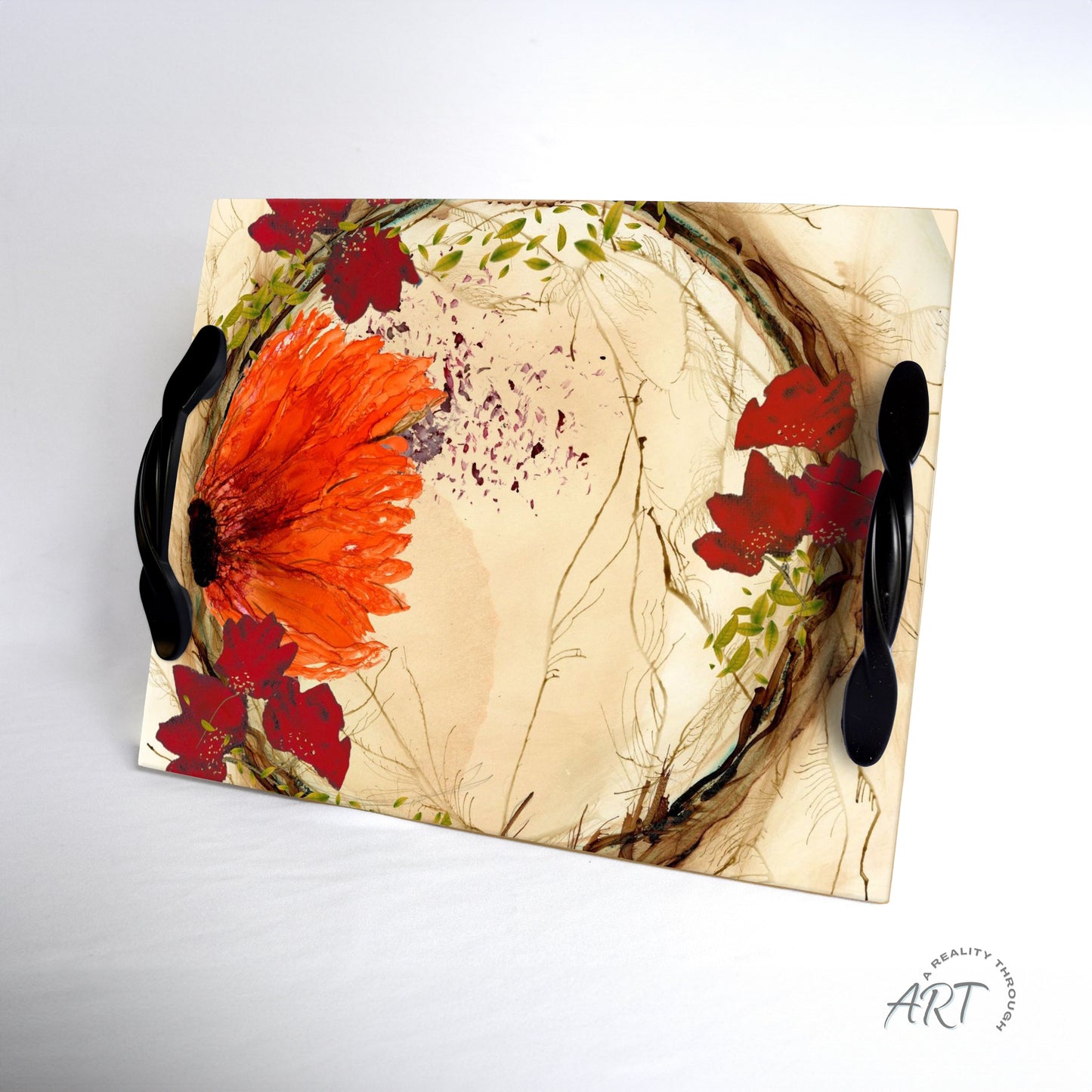 Orange Fall Tray (Modern Black)
