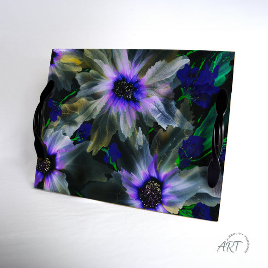 Purple Glory Tray (Modern Black)