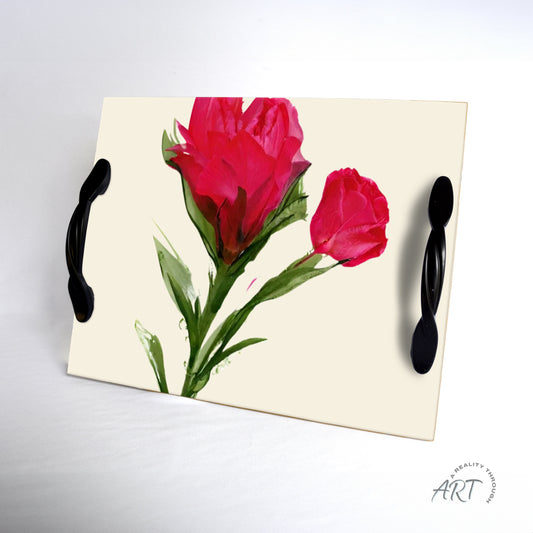 Rose Tray (Modern Black)