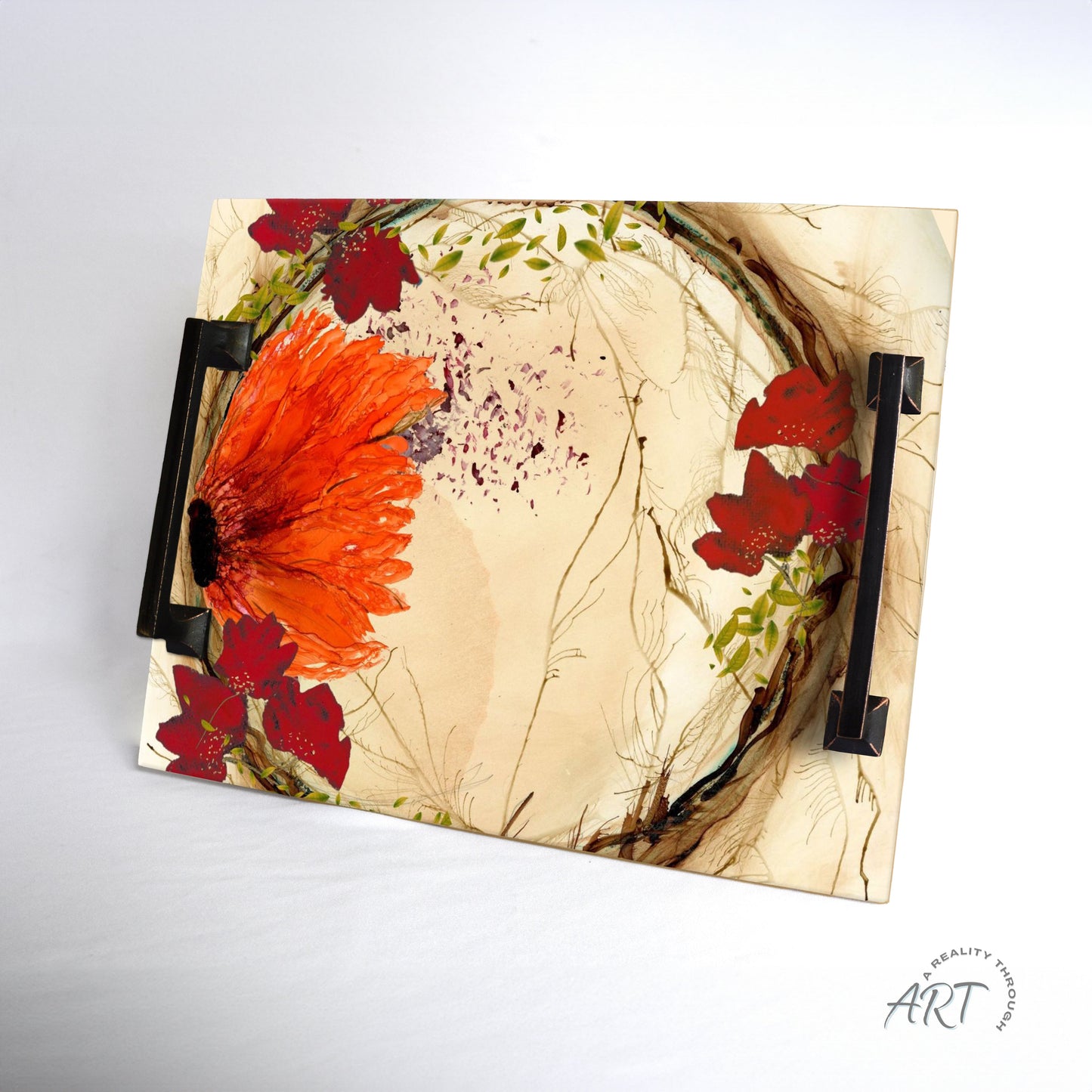 Orange Fall Tray (Square Oil Rubbed Bronze)