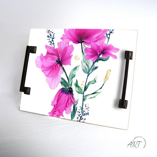 Pretty In Pink Tray (Square Oil Rubbed Bronze)