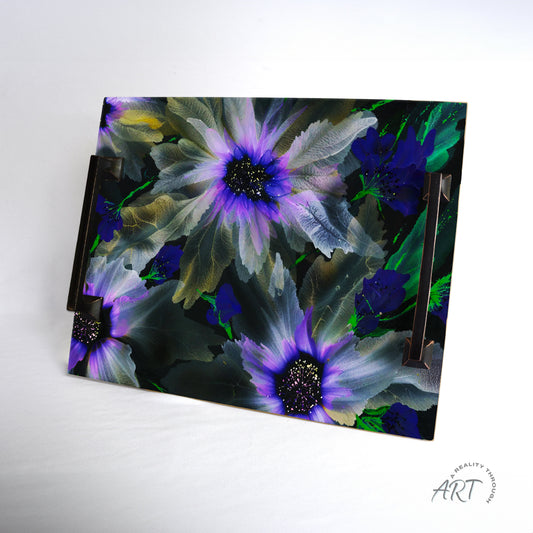 Purple Glory Tray (Square Oil Rubbed Bronze)