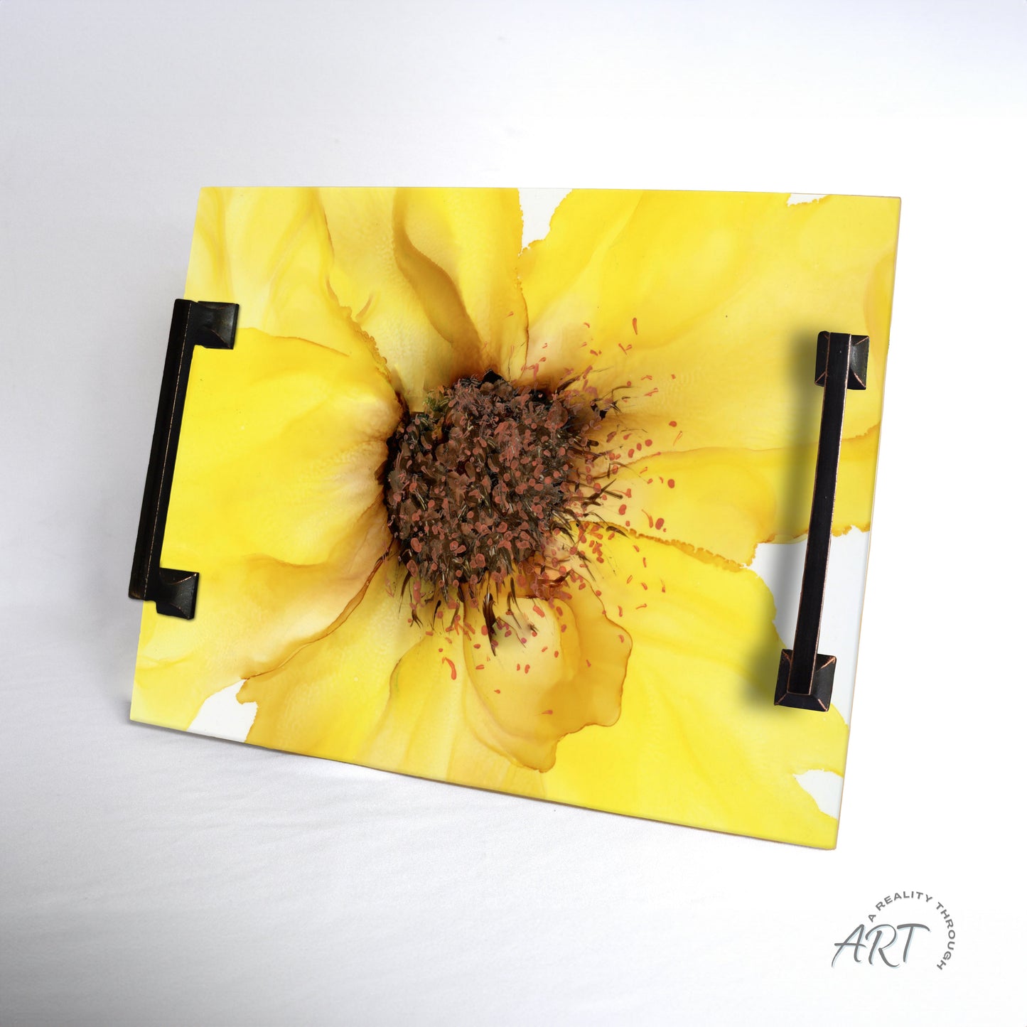 Sunflower Tray (Square Oil Rubbed Bronze)